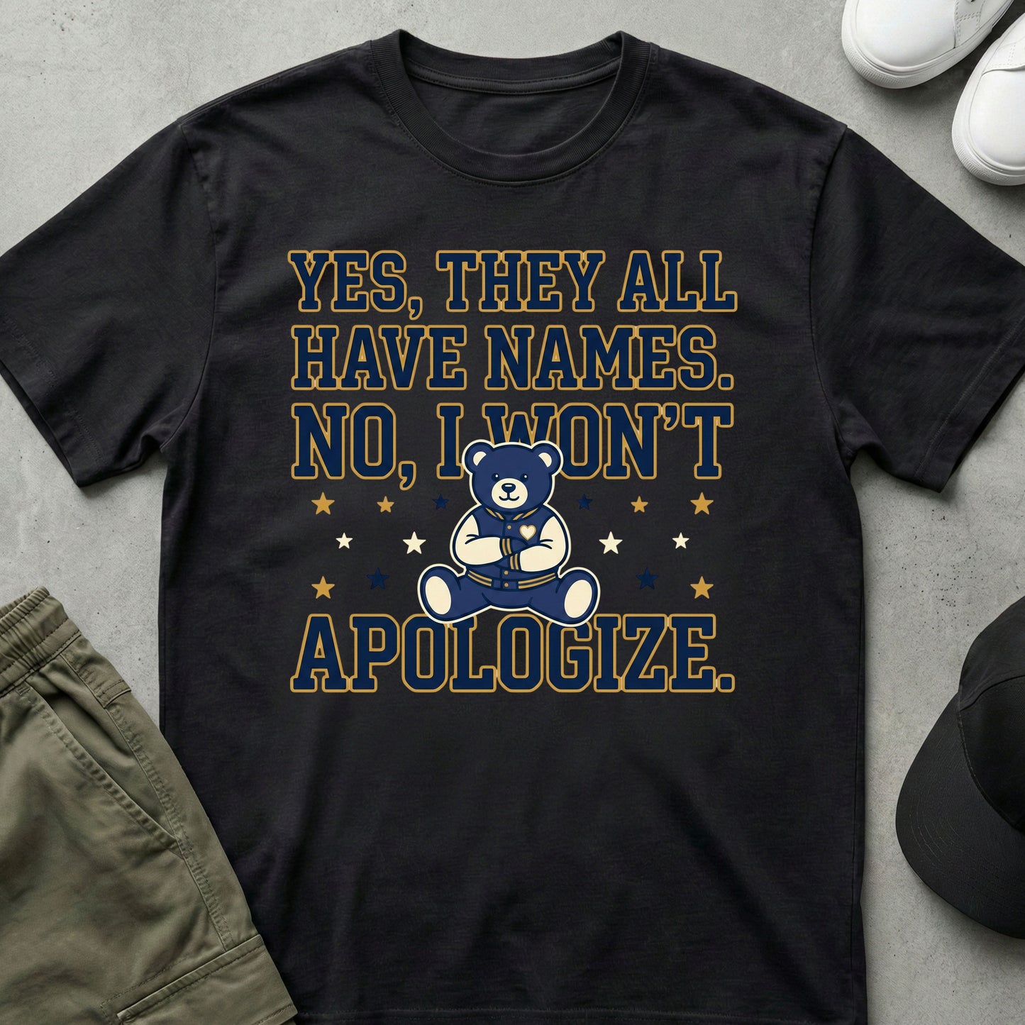 No Apologies T-Shirt Black