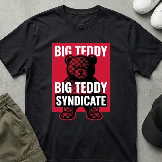 Cool Teds Teddy-Bear Bear Boss Crew T-Shirt Black / S