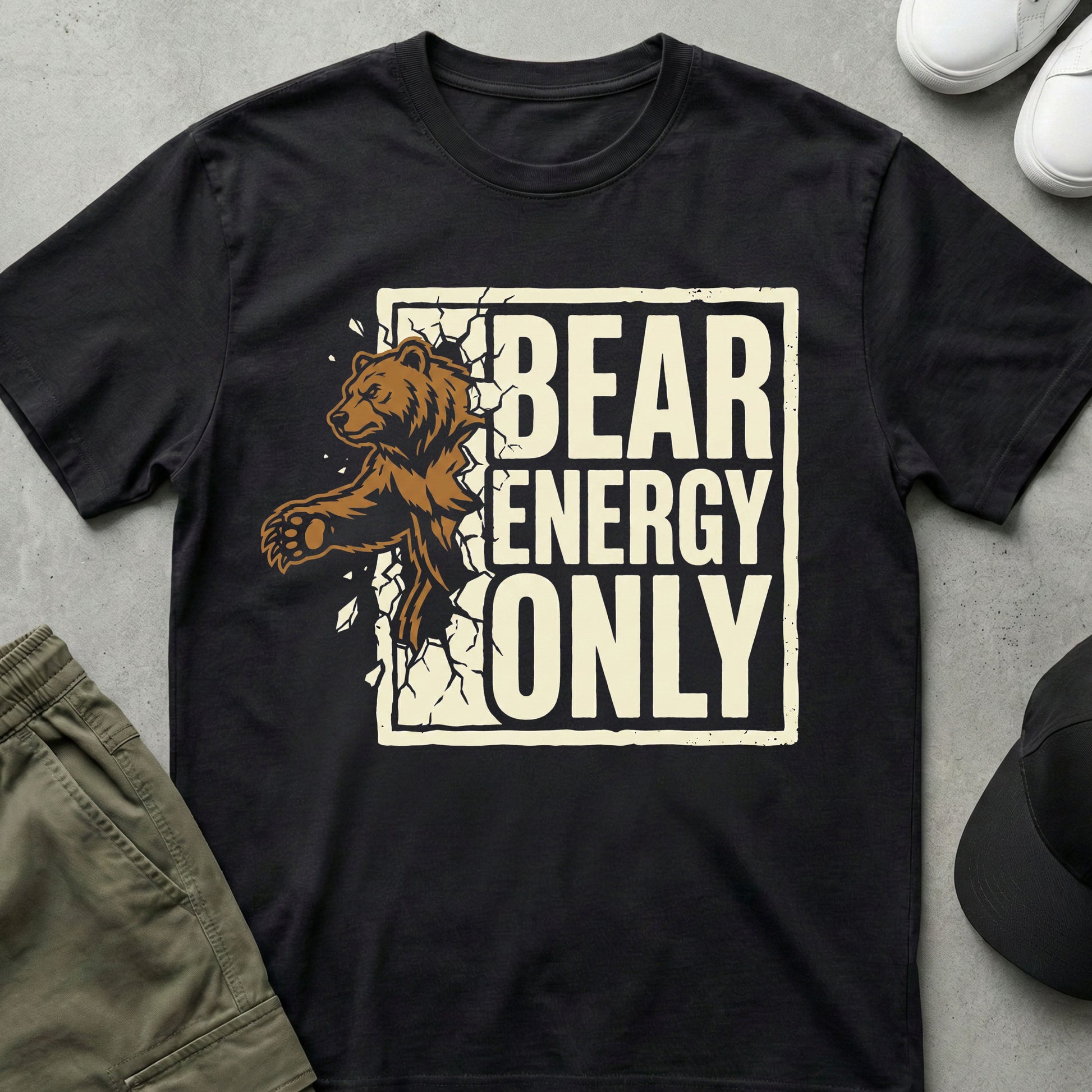 Bear Energy T-Shirt Black