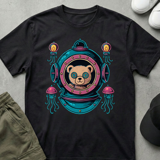 Steampunk Diver T-Shirt Black