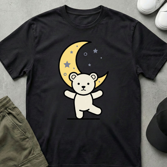 Cool Teds Teddy-Bear Moon Bear T-Shirt Black / S