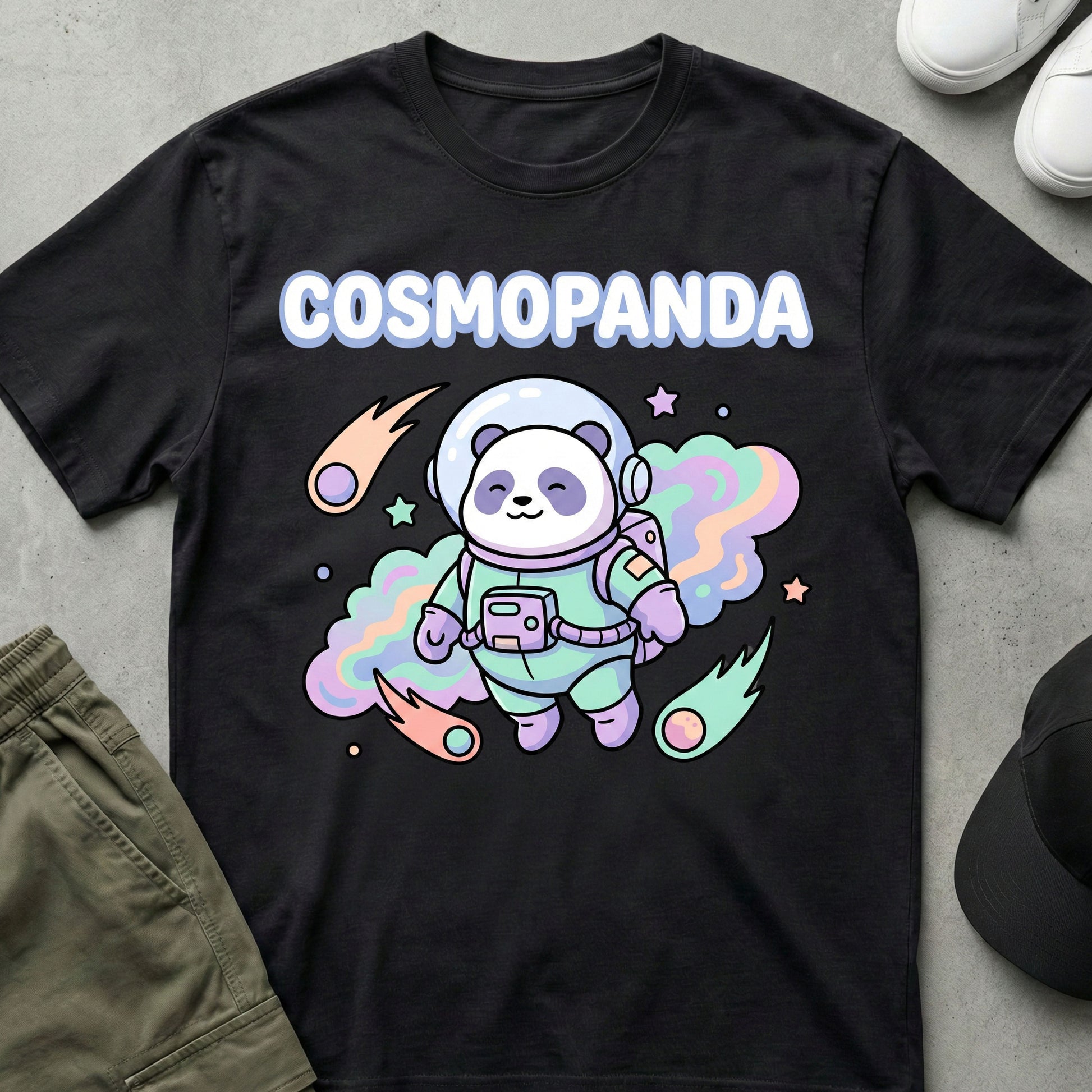 CosmoPanda T-Shirt Black