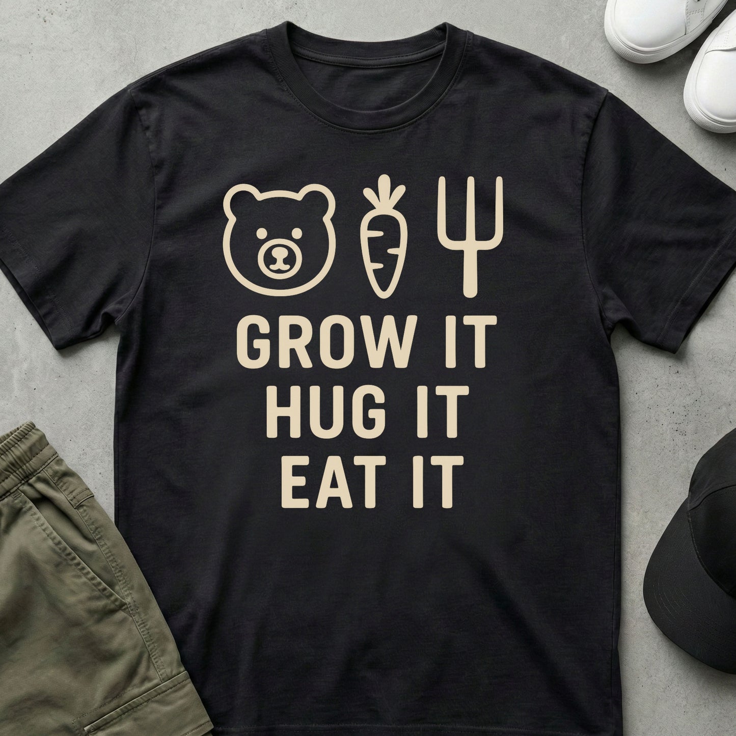 Farm Fresh Love T-Shirt Black