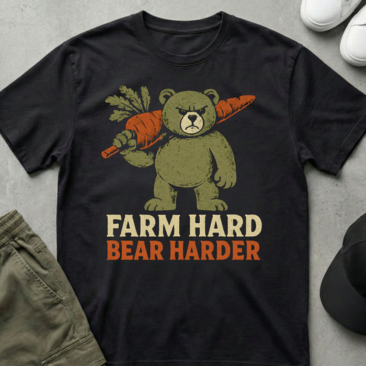 Farm Hard T-Shirt Black