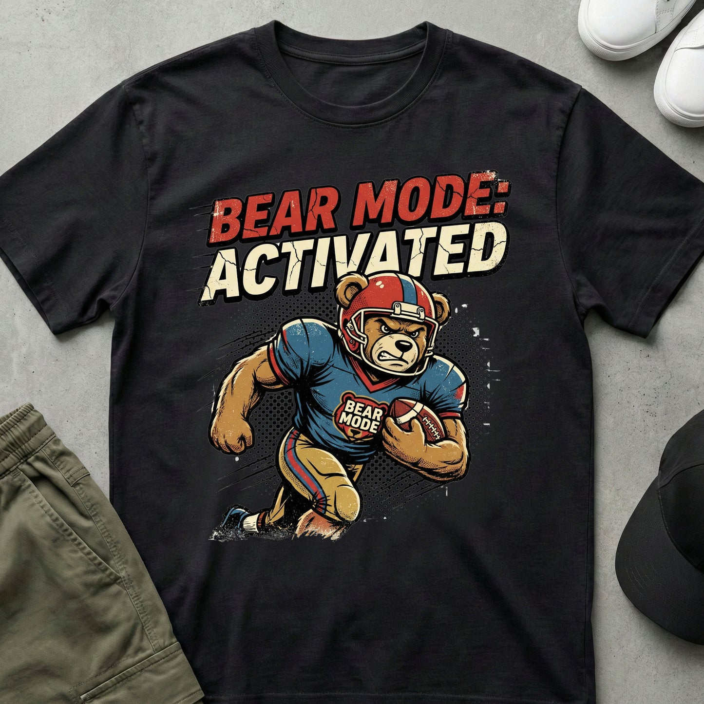 Gridiron Growl T-Shirt Black