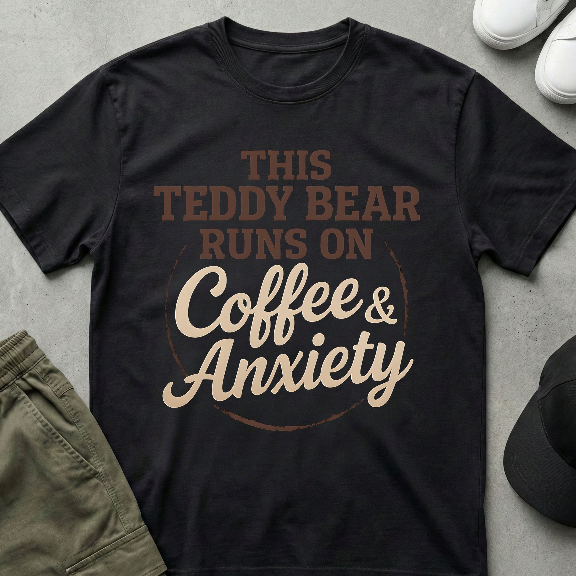 Coffee Bear T-Shirt Black