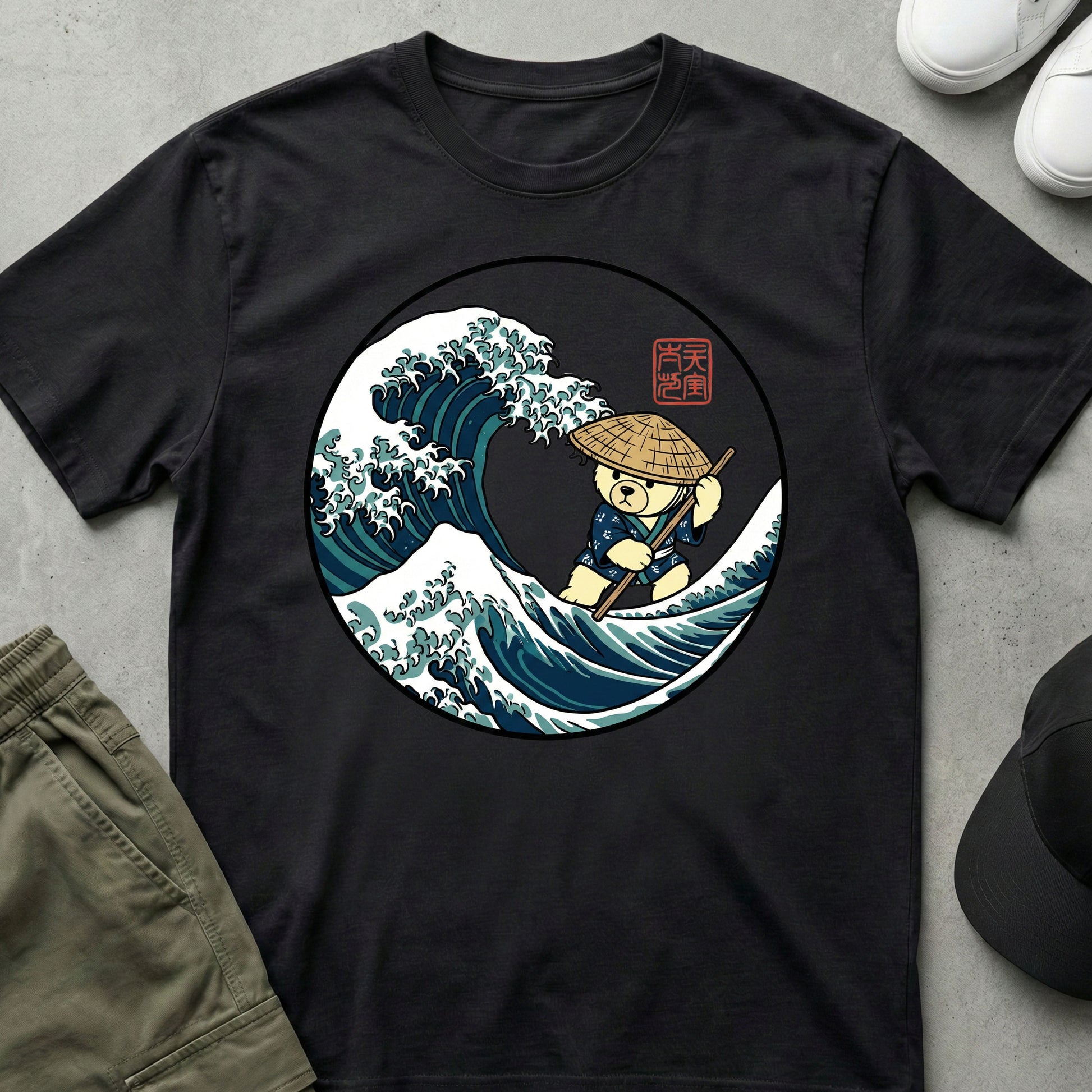 Great Wave T-Shirt Black