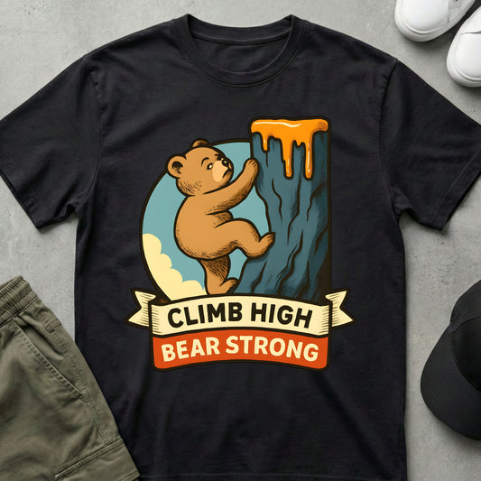 Cool Teds Teddy-Bear High Climber T-Shirt Black / S