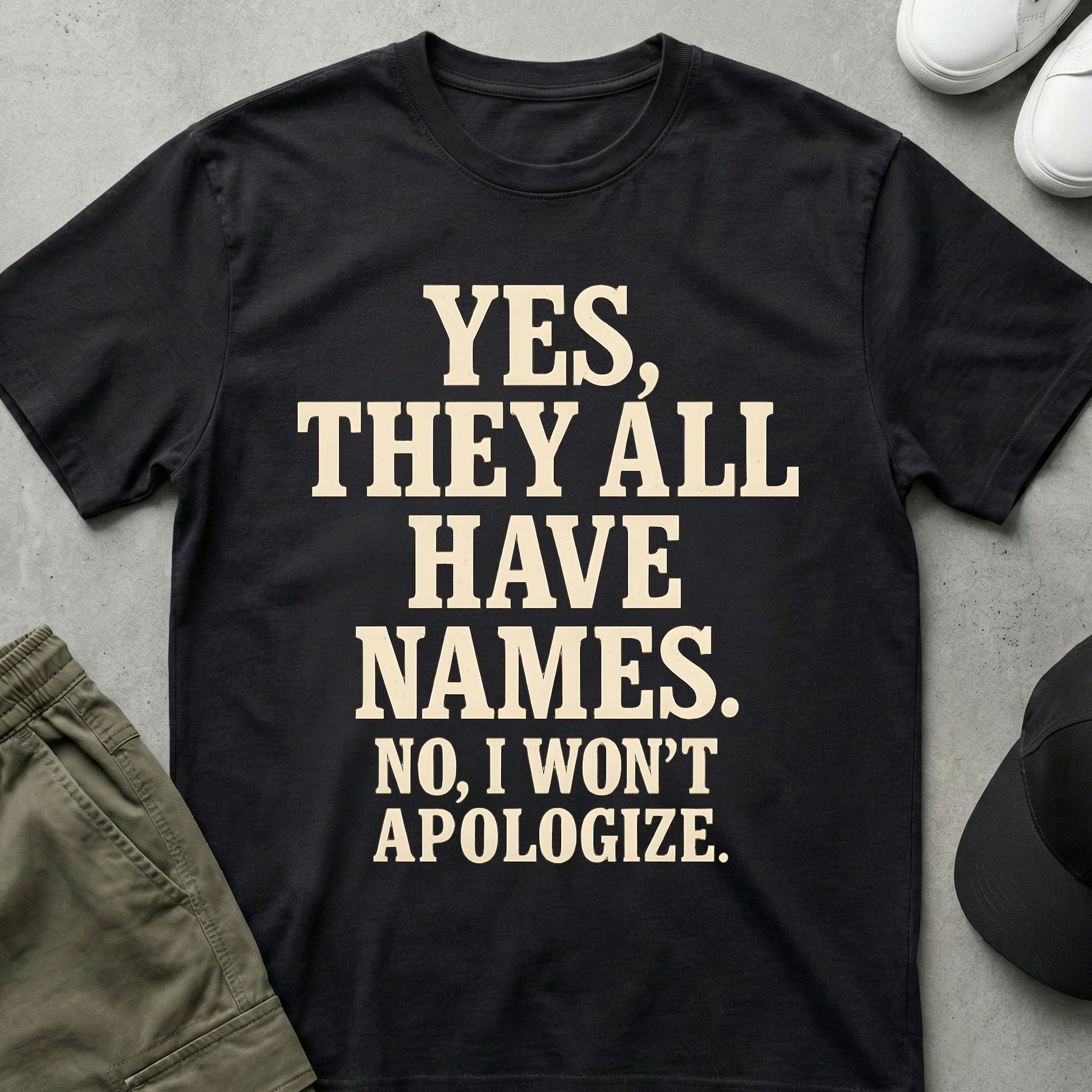 Cool Teds Teddy-Bear Named Them All T-Shirt Black / S