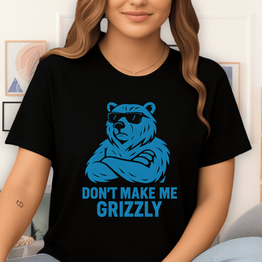 Cool Teds Teddy-Bear Cool Grizzly T-Shirt Black / S