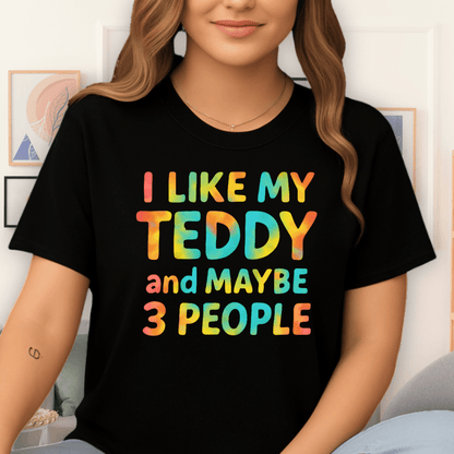 Cool Teds Teddy-Bear I'm Choosy T-Shirt Black / S