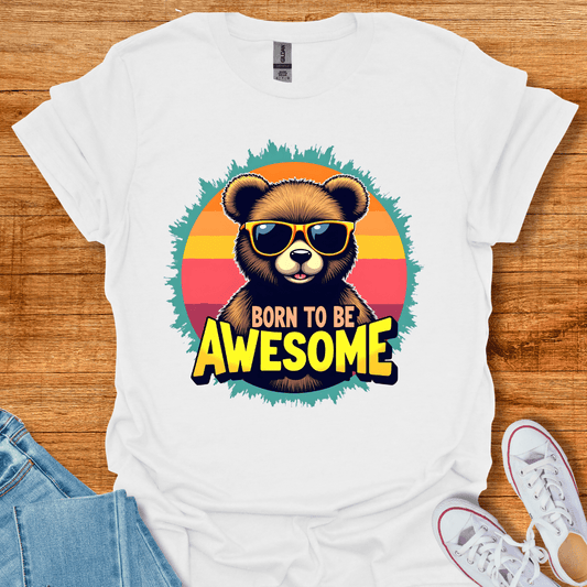 Awesome Bear T-Shirt White