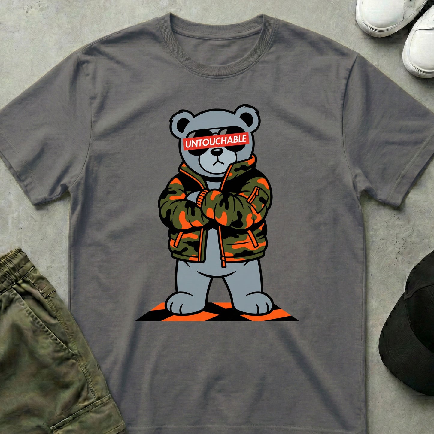 Hands Off T-Shirt Charcoal
