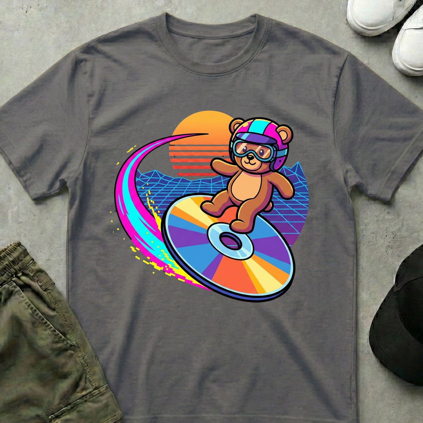 Disc Rider T-Shirt Charcoal