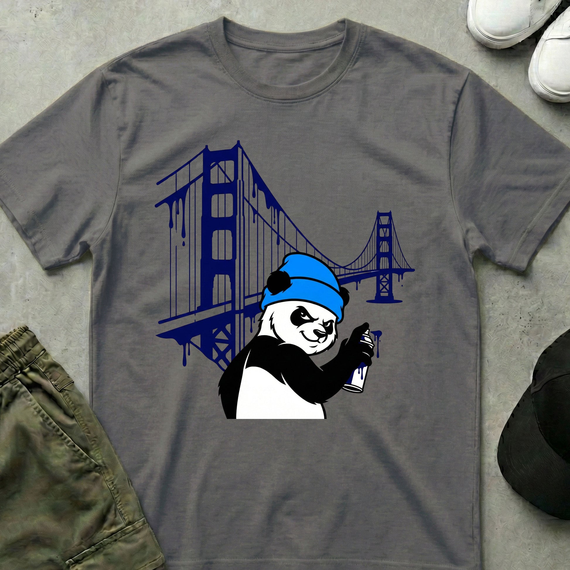 Bay Beanie T-Shirt Charcoal
