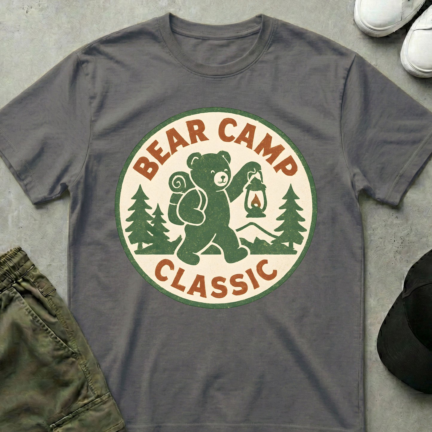 Bear Camp T-Shirt Charcoal