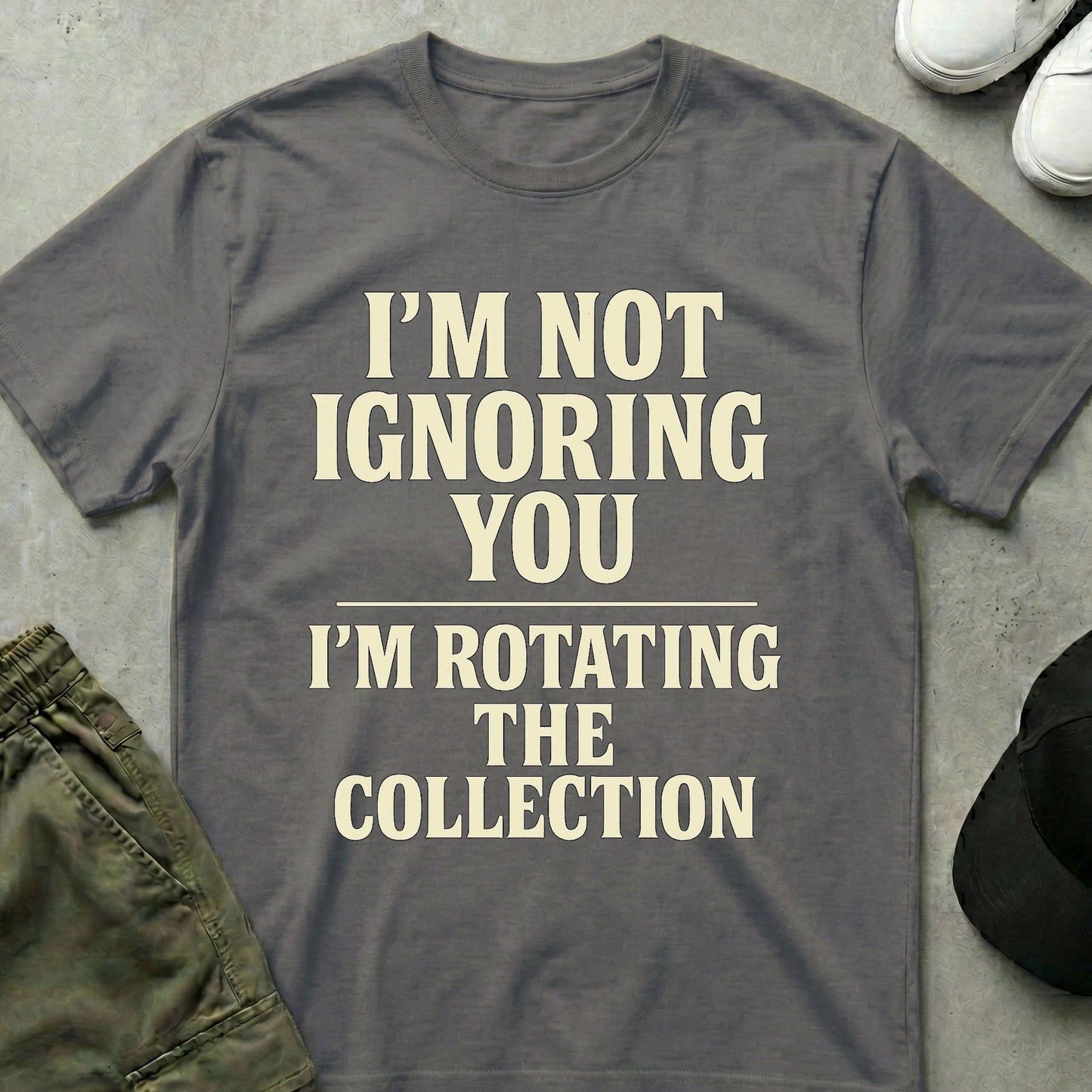 On Rotation T-Shirt Charcoal