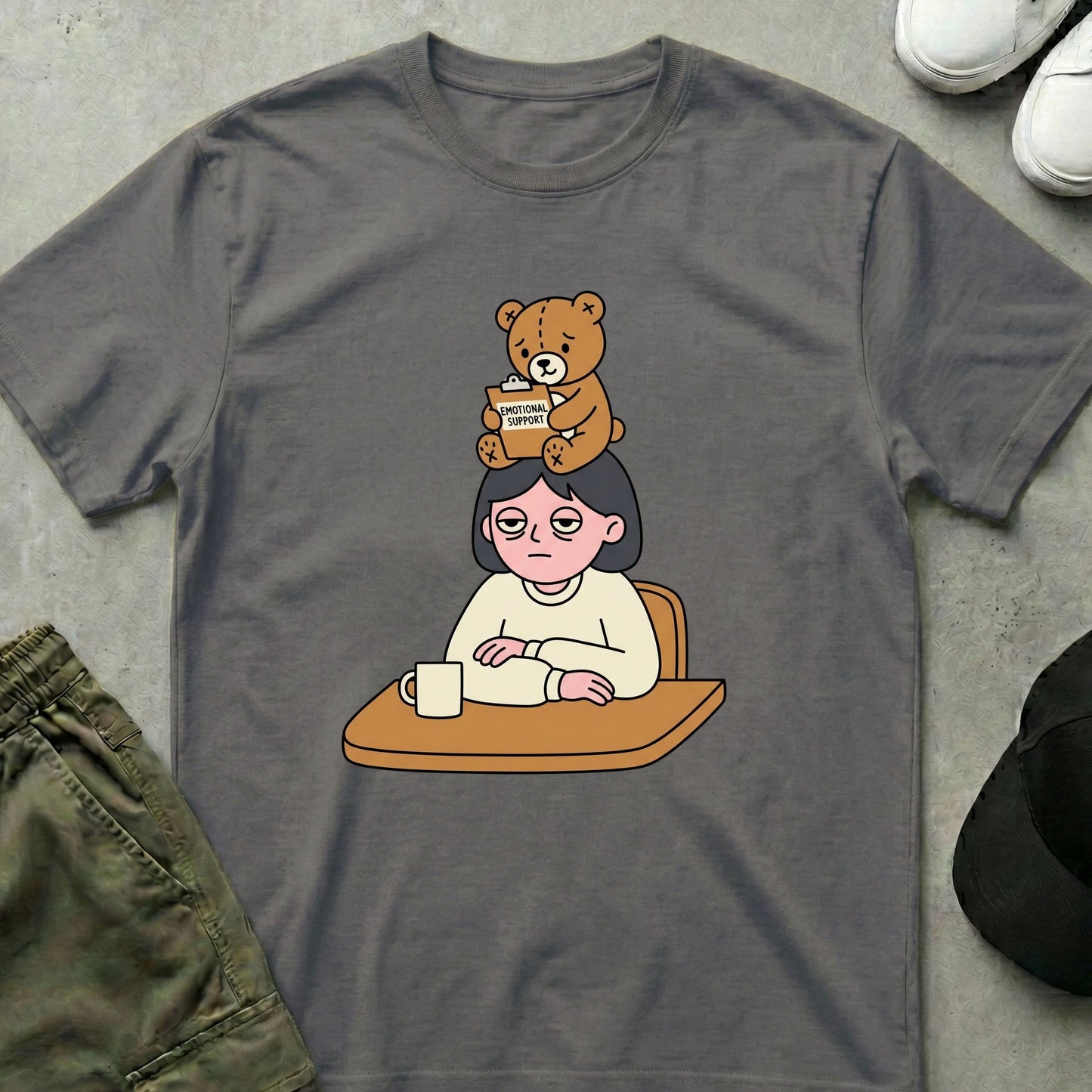 Burnout Buddy T-Shirt Charcoal