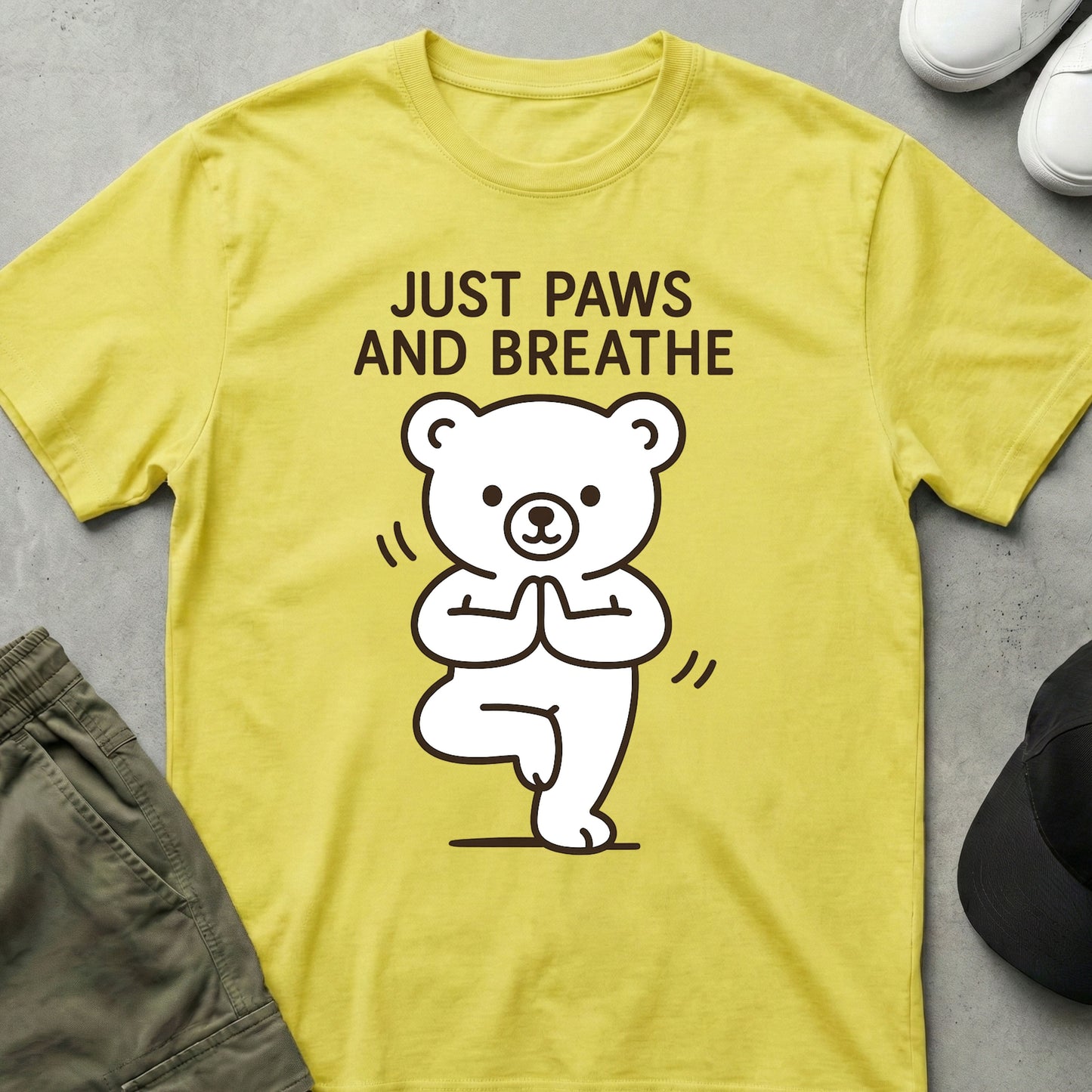 Cool Teds Teddy-Bear Yoga Chill T-Shirt