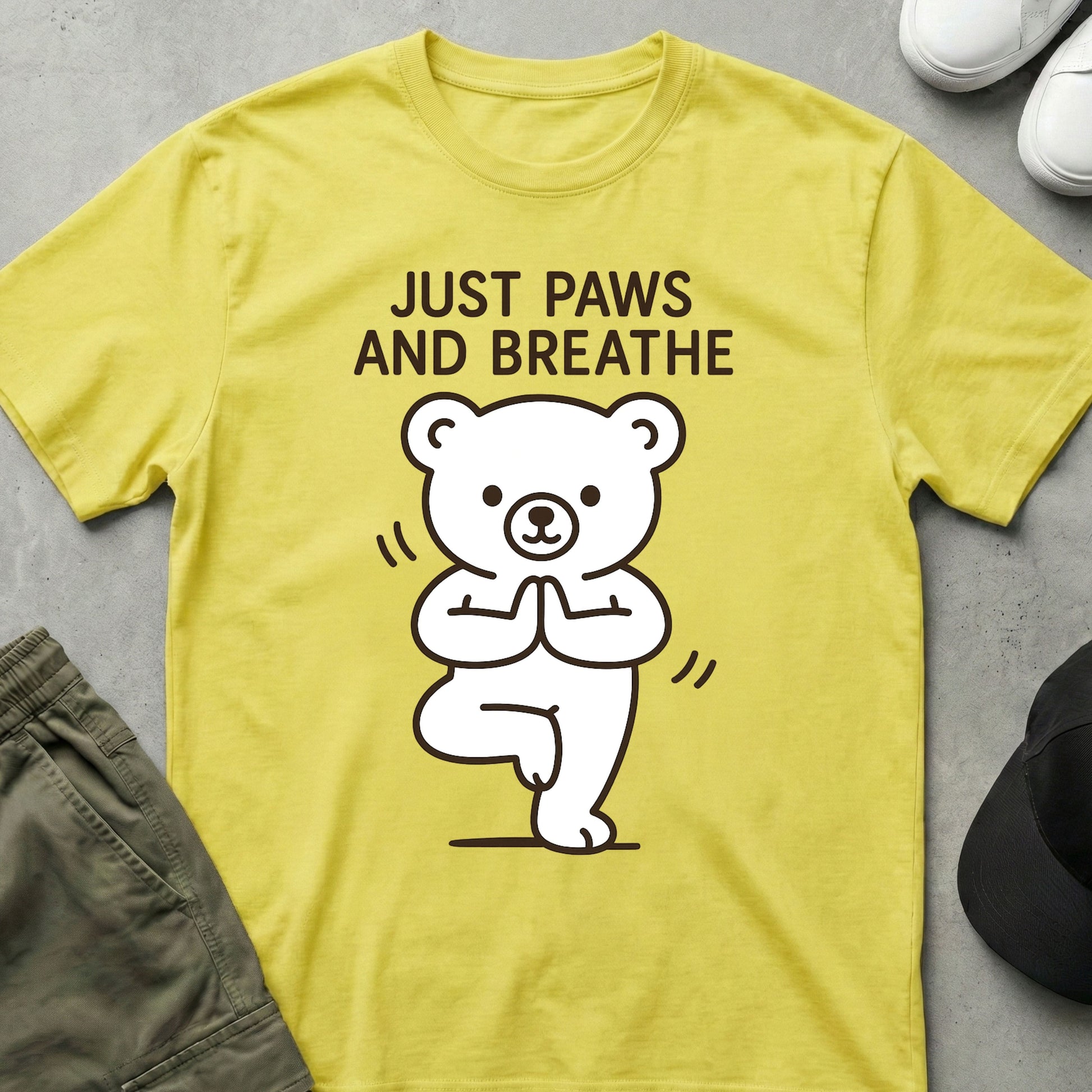 Cool Teds Teddy-Bear Yoga Chill T-Shirt