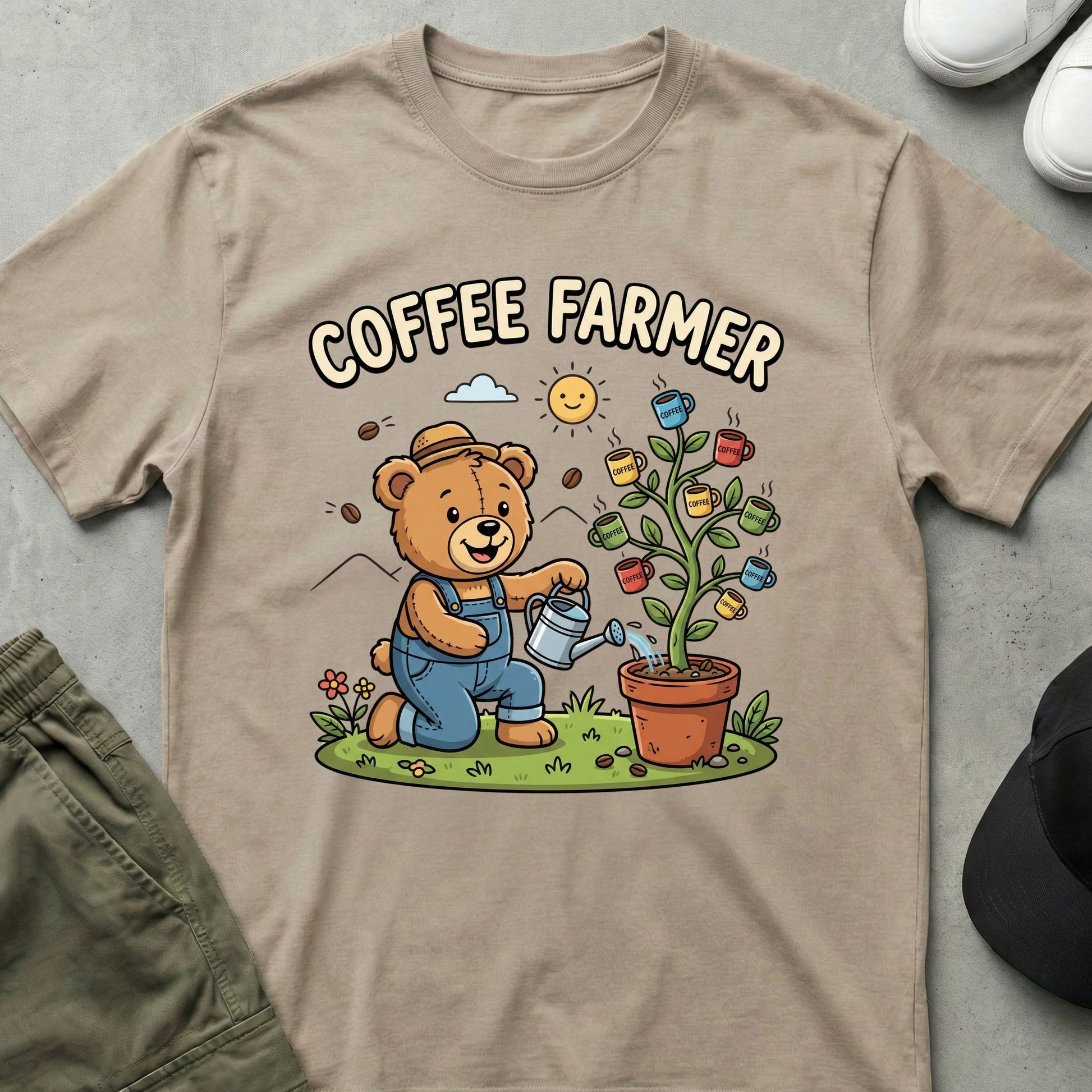 Coffee Farmer T-Shirt Sand