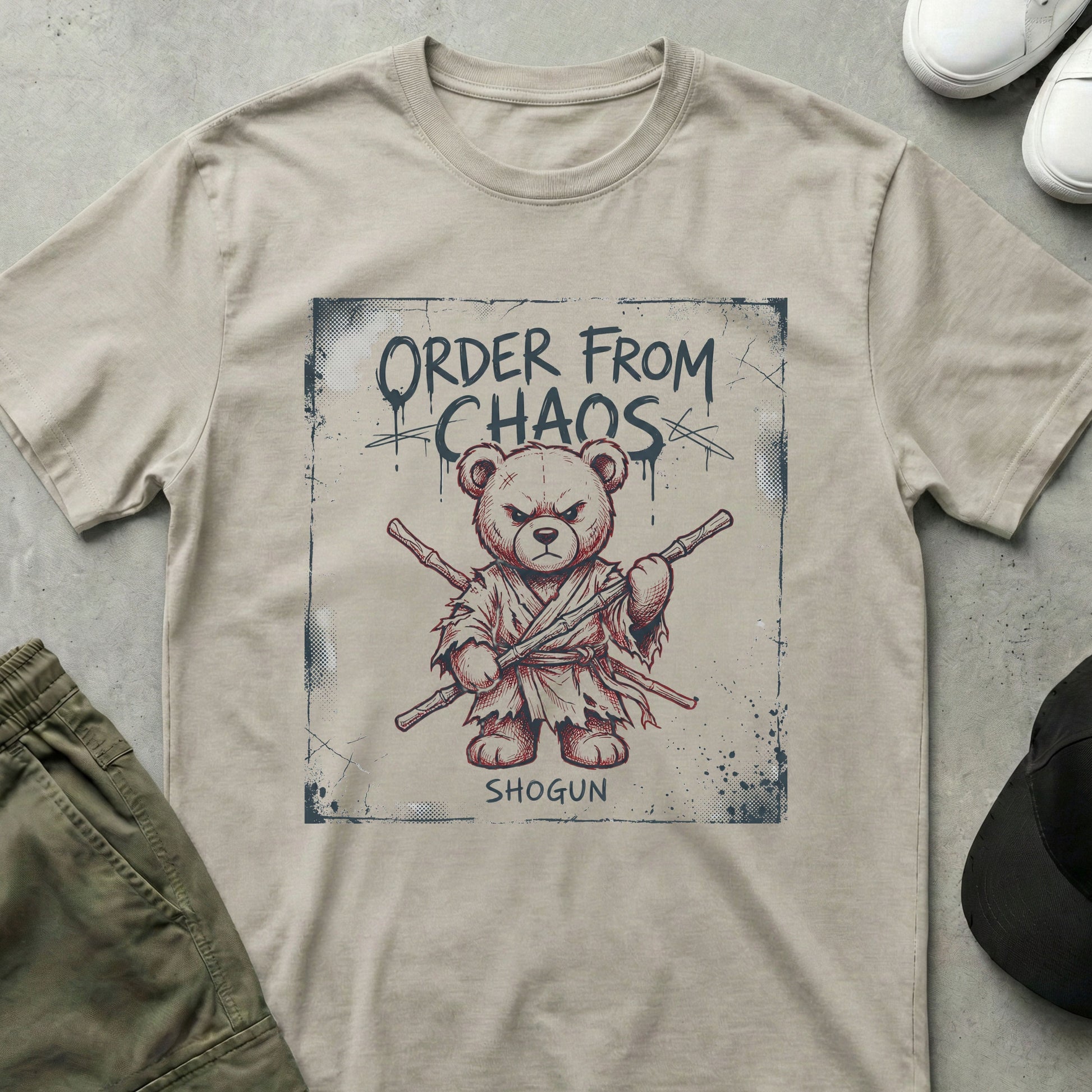 Controlled Chaos T-Shirt Ice Grey