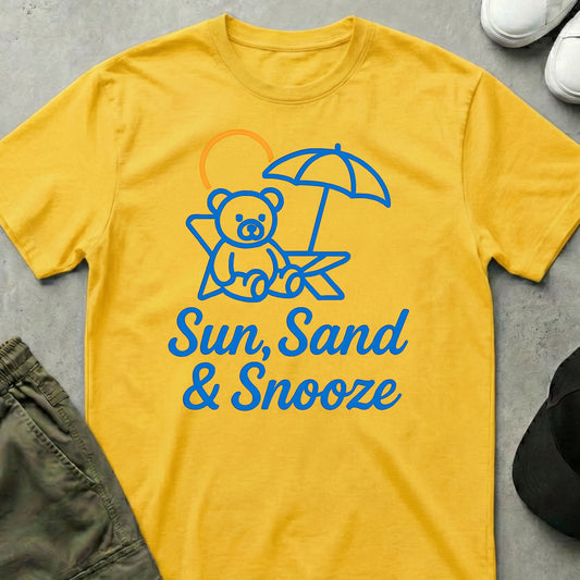Printify Teddy-Bear Beach Bear T-Shirt Daisy / S