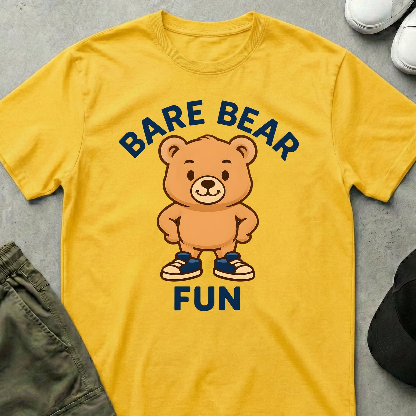 Cool Teds Teddy-Bear Bare Bear Fun T-Shirt