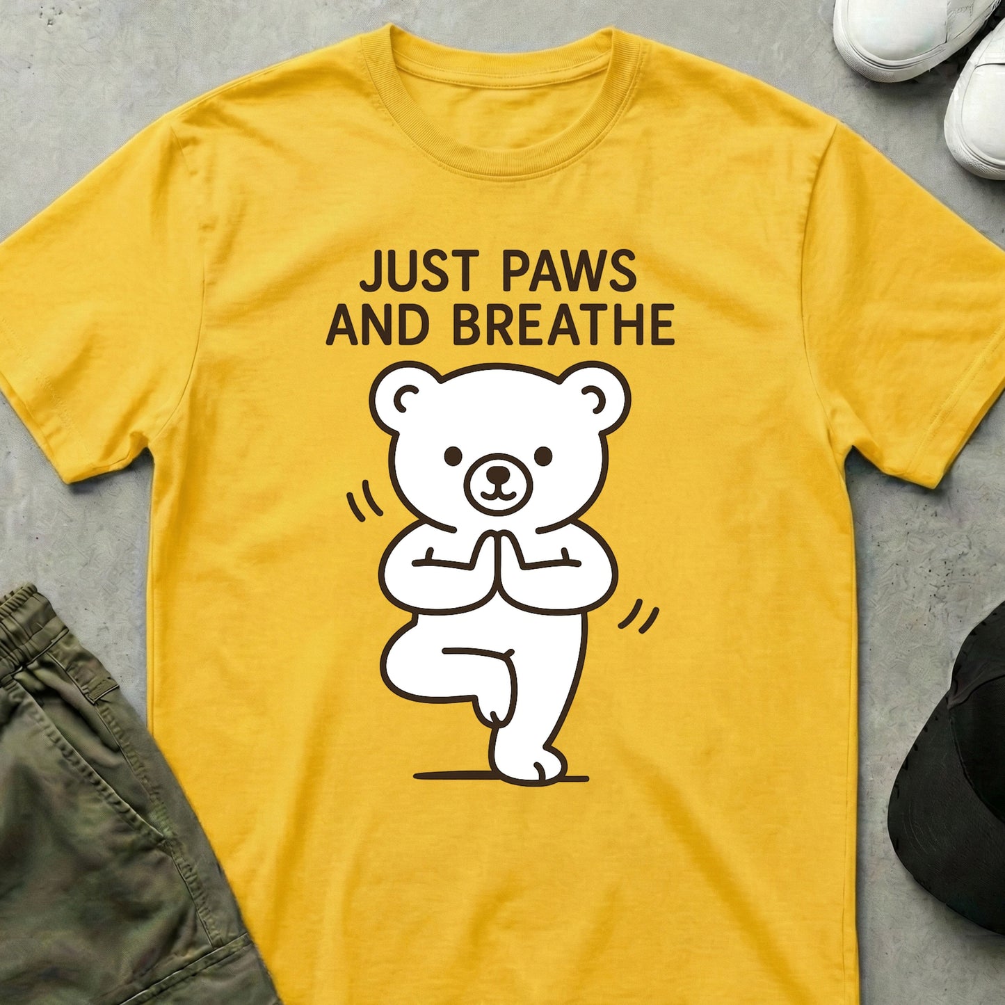 Cool Teds Teddy-Bear Yoga Chill T-Shirt Daisy / S
