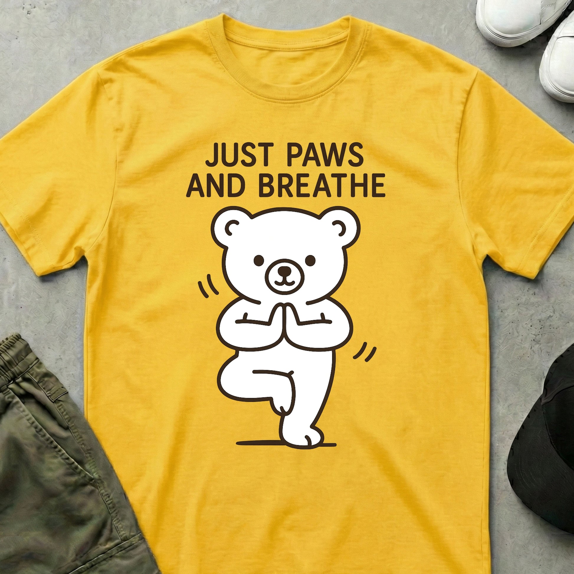 Cool Teds Teddy-Bear Yoga Chill T-Shirt Daisy / S