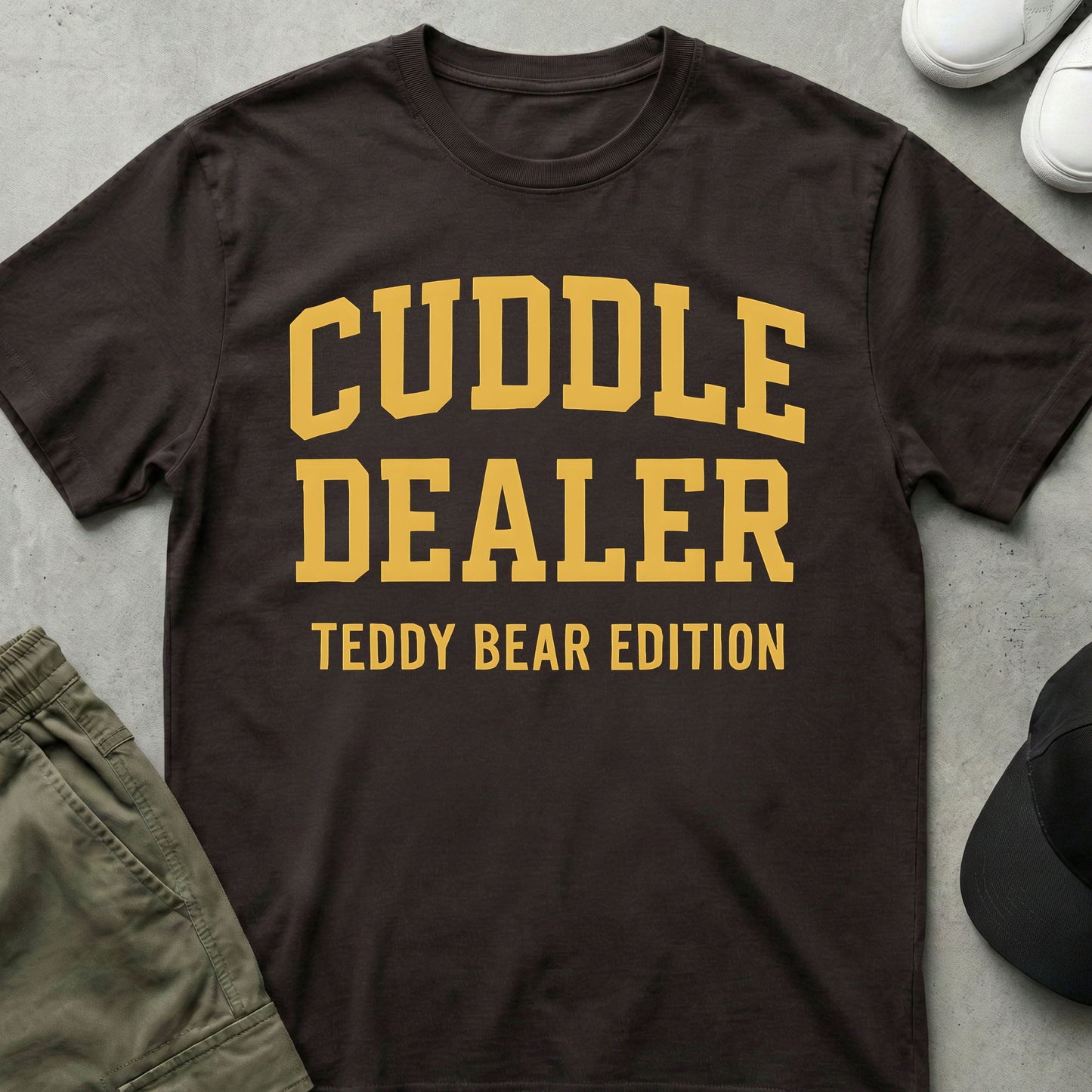 Cuddle Dealer T-Shirt Dark Chocolate