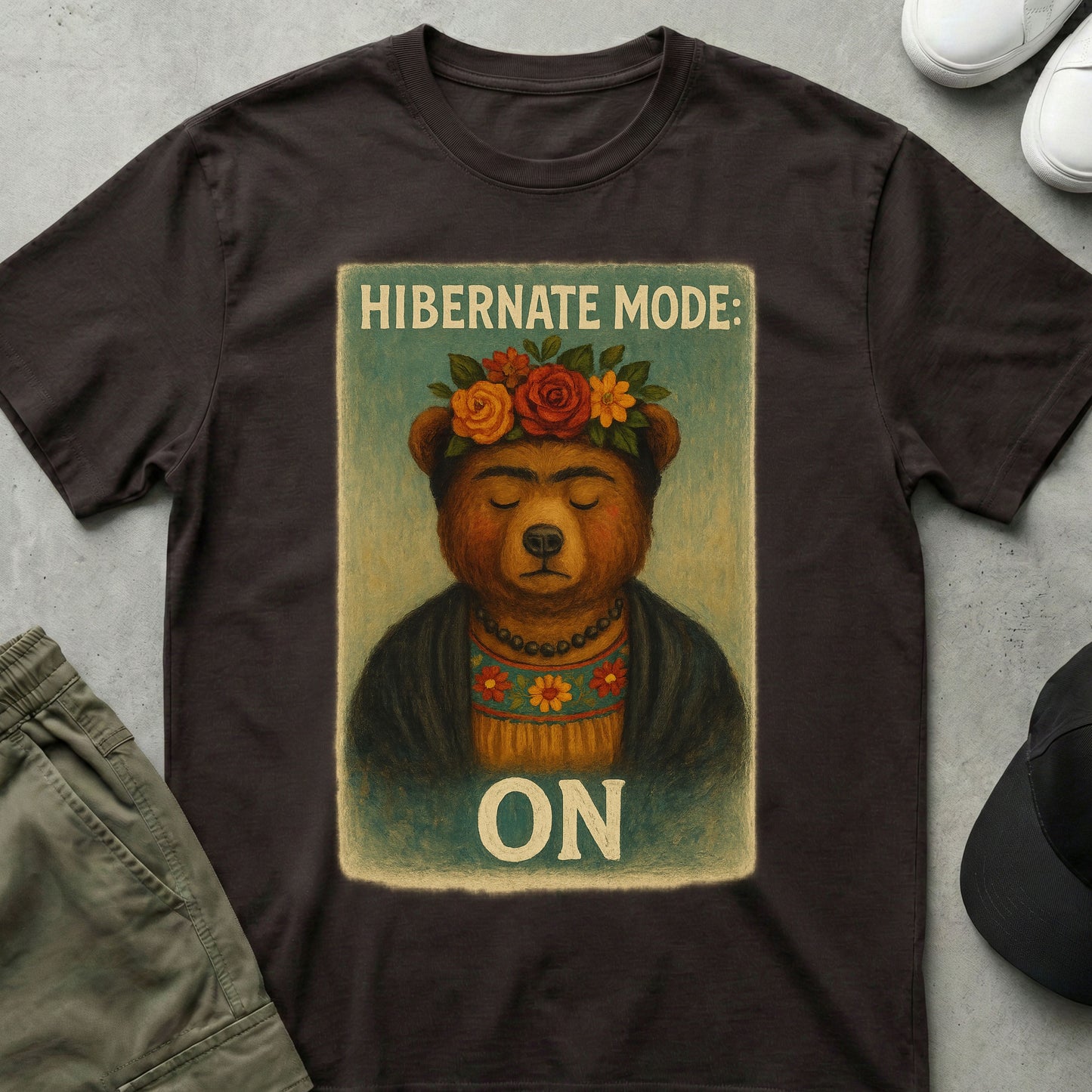 Zen Hibernate T-Shirt Dark Chocolate