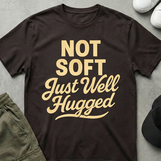 Printify Teddy-Bear Well Hugged T-Shirt Dark Chocolate / S