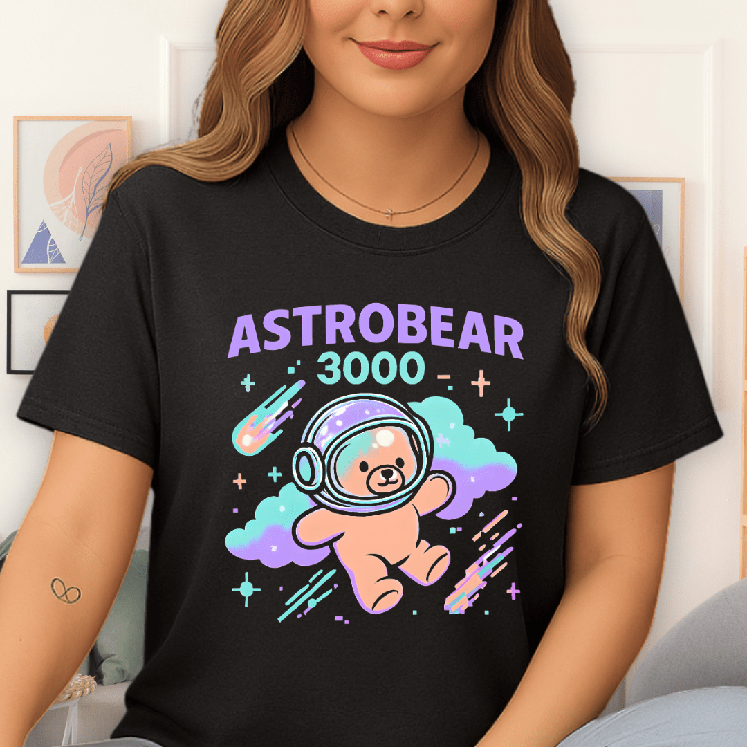 Cool Teds Teddy-Bear Astrobear T-Shirt Dark Heather / S