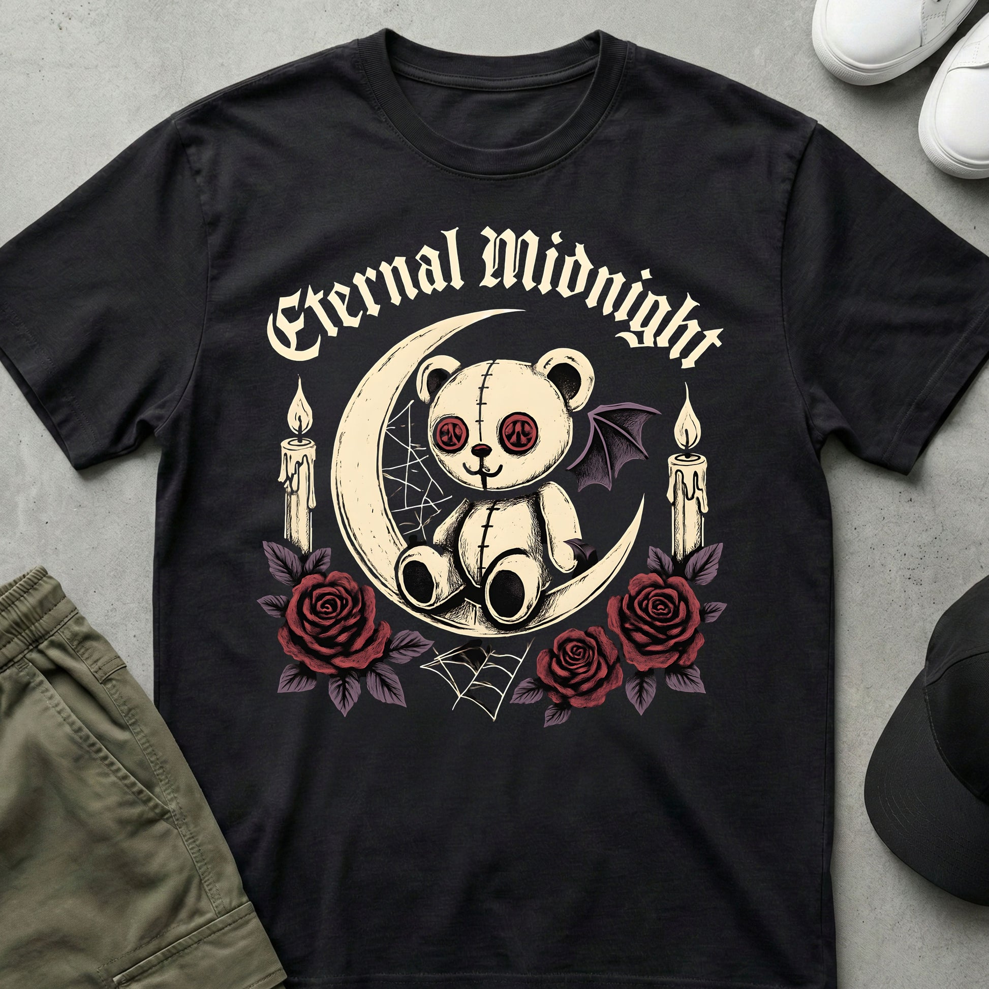 Cool Teds Teddy-Bear Eternal Midnight T-Shirt Black / S