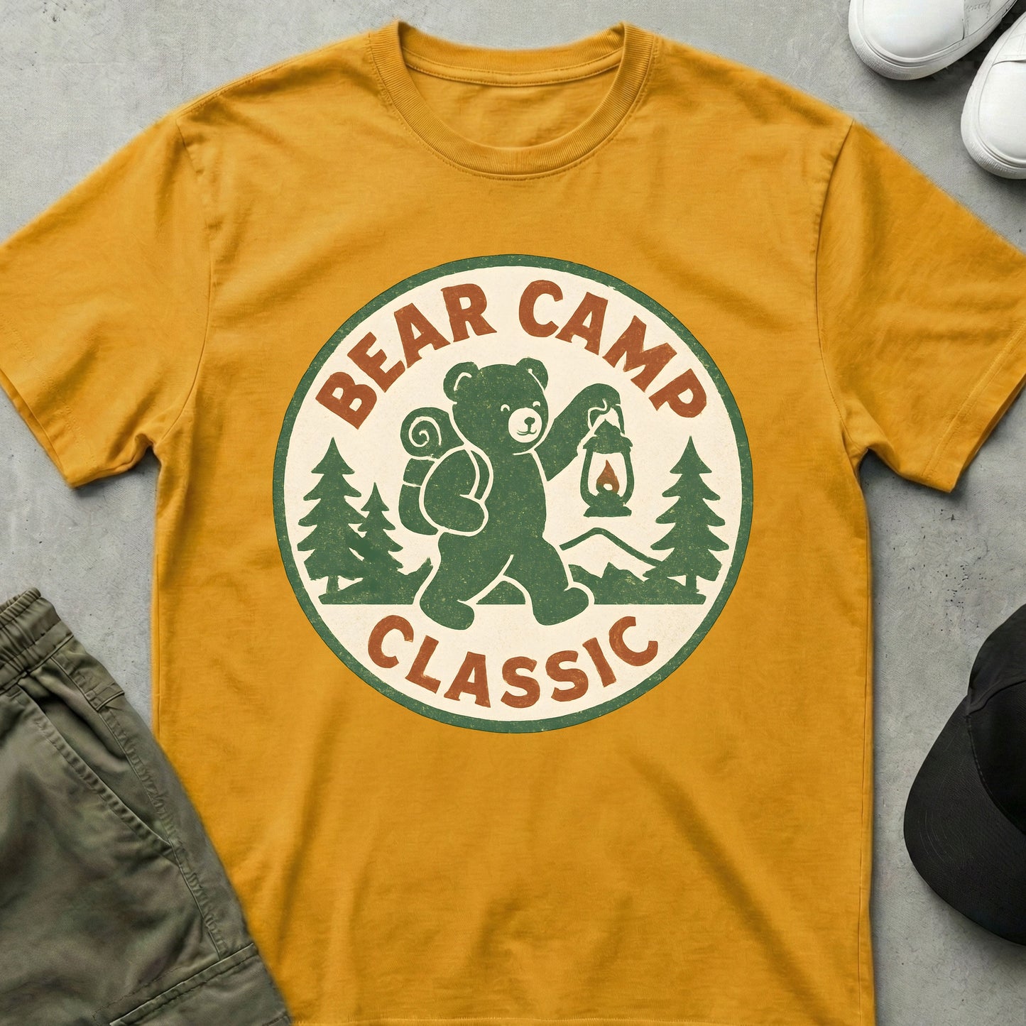 Bear Camp T-Shirt Gold