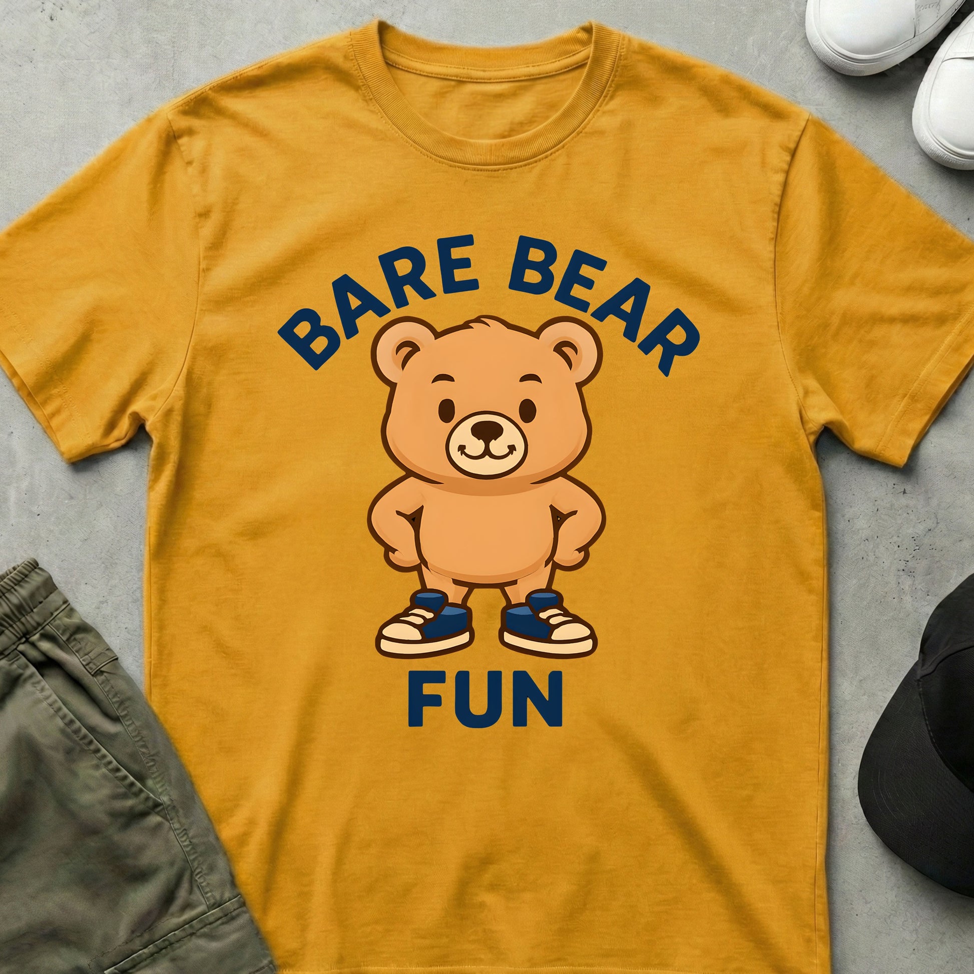 Cool Teds Teddy-Bear Bare Bear Fun T-Shirt