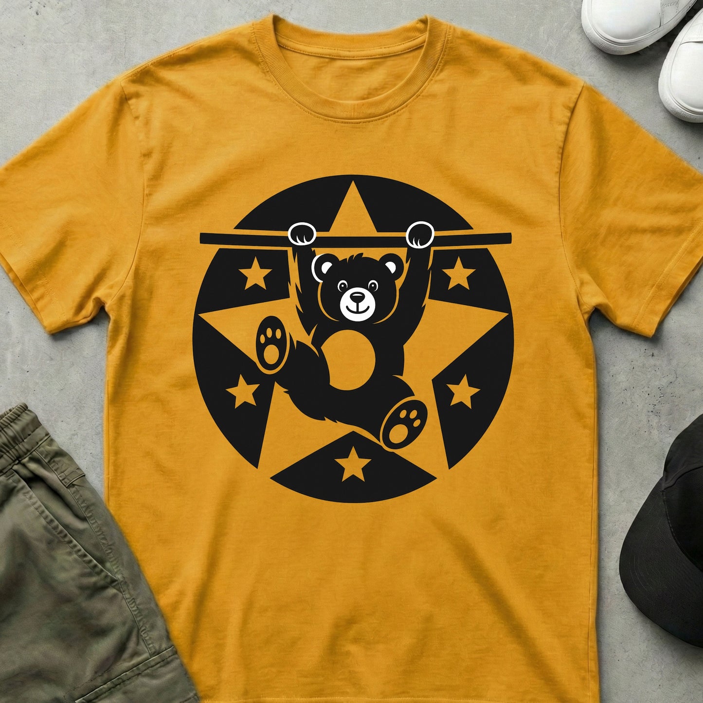 Cool Teds Teddy-Bear The Gymnast T-Shirt Gold / S