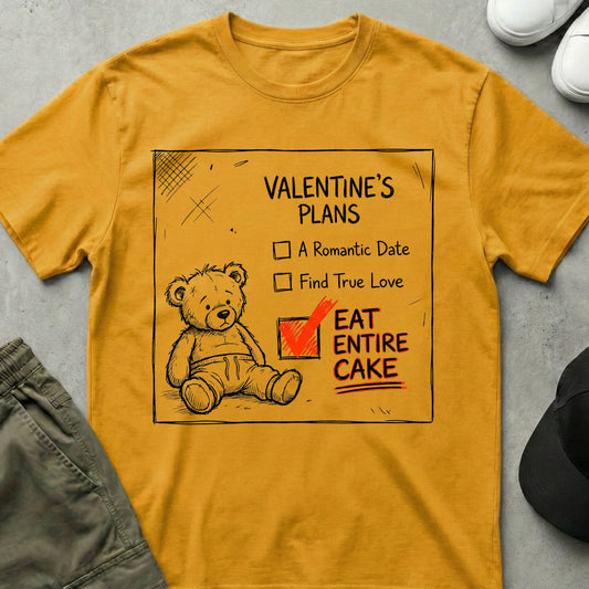 Cake First T-Shirt Gold