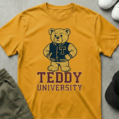 Varsity Bear T-Shirt Gold