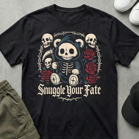 Cool Teds Teddy-Bear Gothic Reaper T-Shirt Black / S