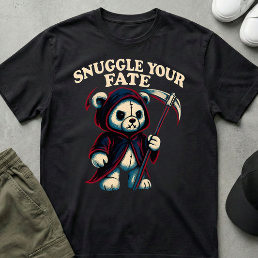 Cool Teds Teddy-Bear Grim Reaper T-Shirt Black / S