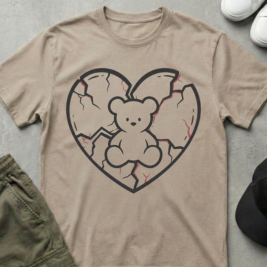 Heartbreak Ted T-Shirt Sand