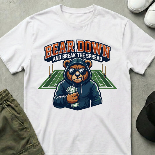 Cool Teds Teddy-Bear Hoodie Hustle T-Shirt White / S