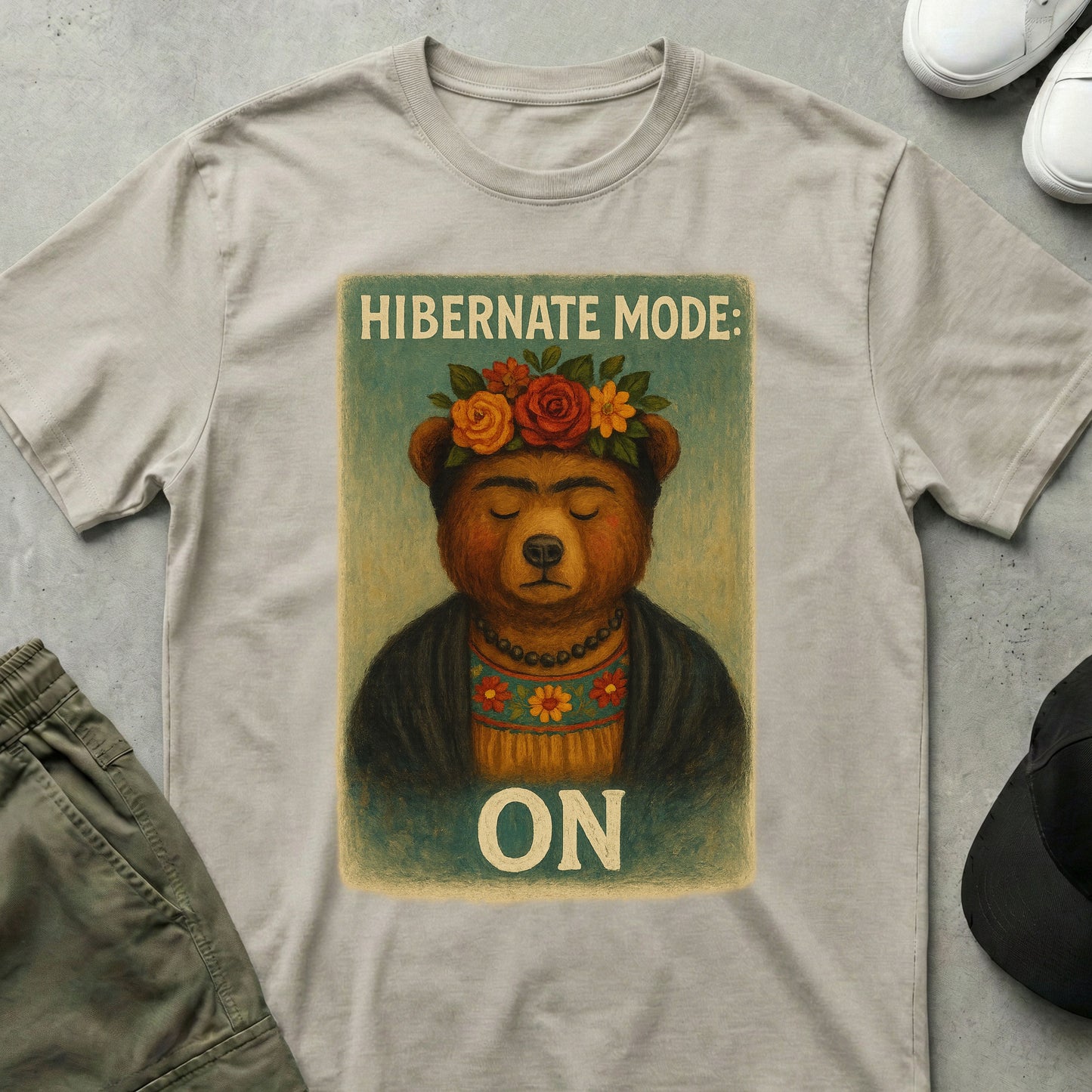 Zen Hibernate T-Shirt Ice Grey