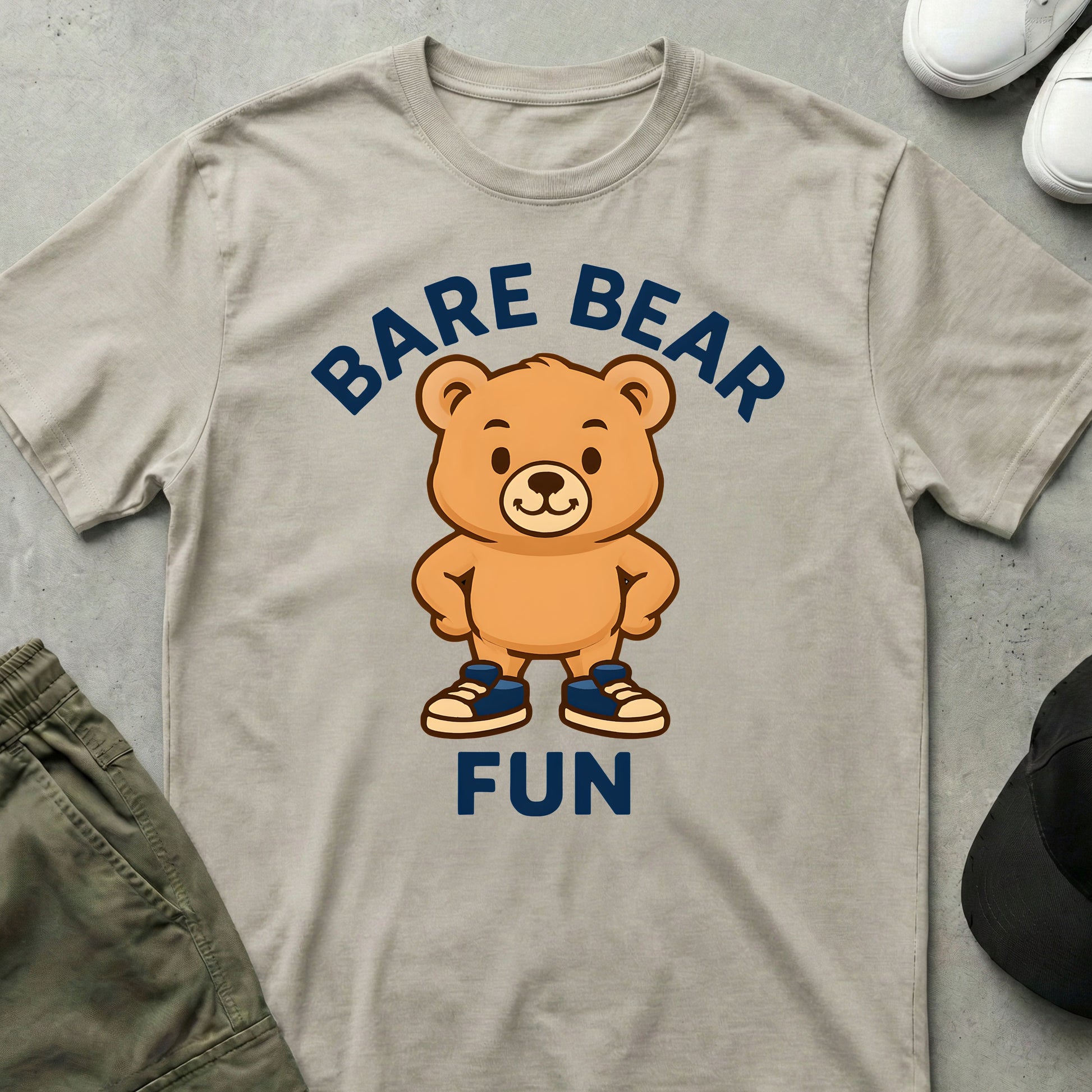 Cool Teds Teddy-Bear Bare Bear Fun T-Shirt