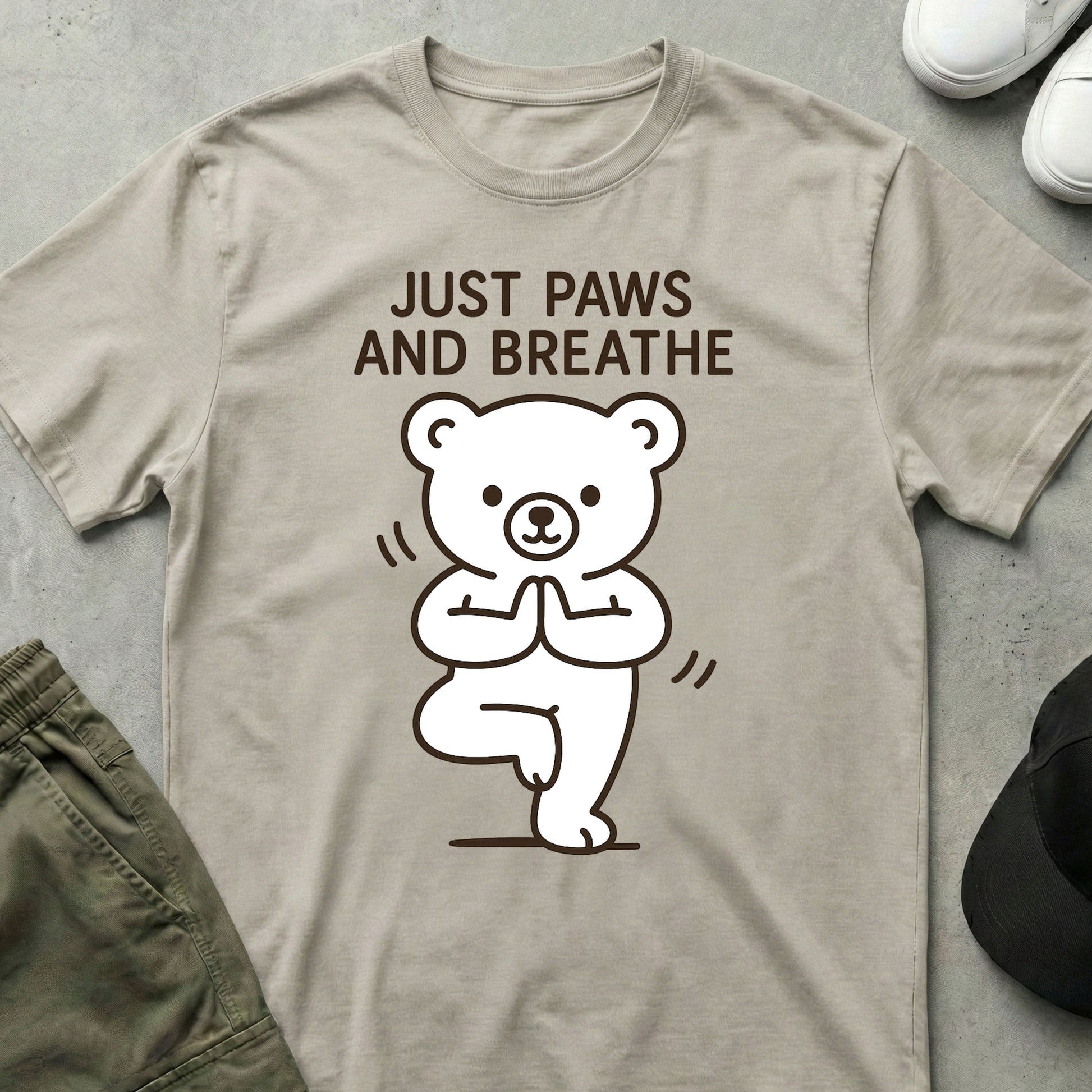 Cool Teds Teddy-Bear Yoga Chill T-Shirt