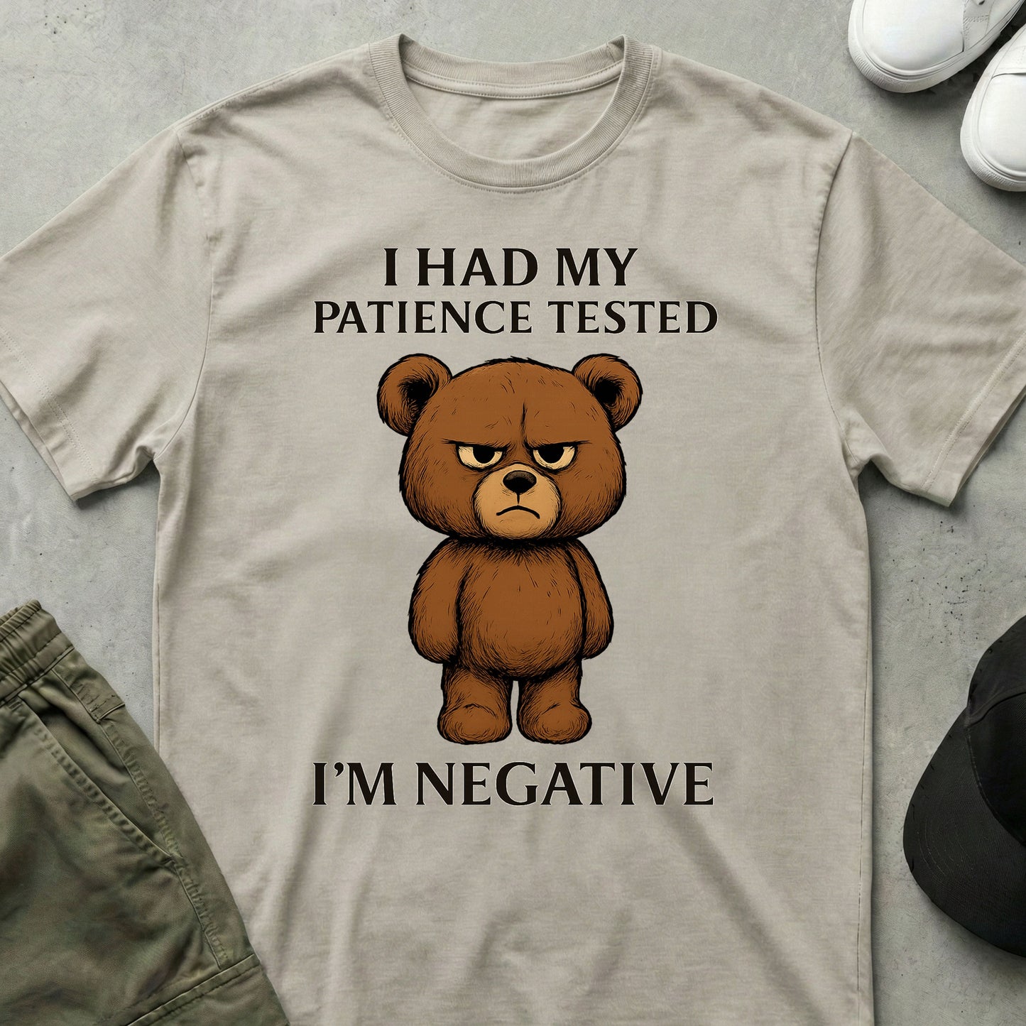 Tested Negative T-Shirt Ice Grey