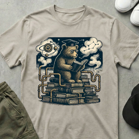 Printify Teddy-Bear The Inventor T-Shirt Ice Grey / S