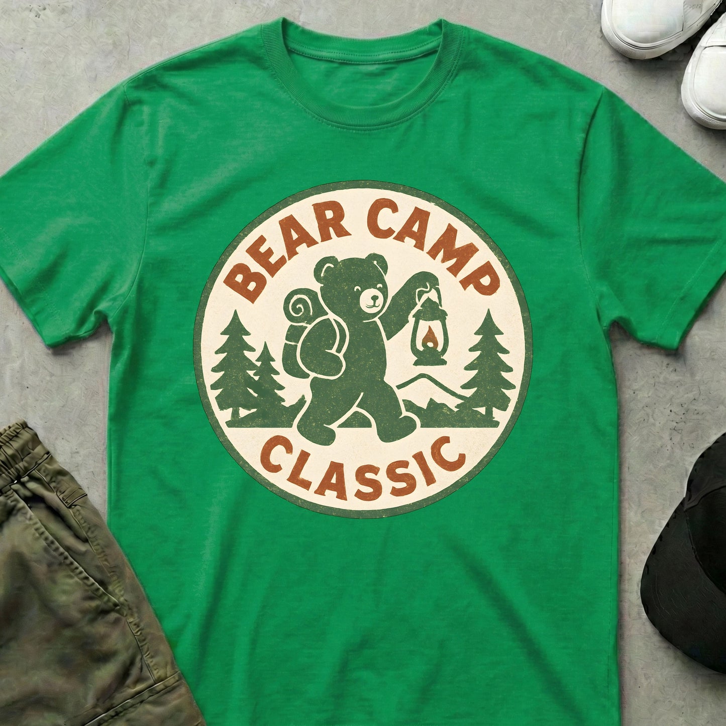 Bear Camp T-Shirt Irish Green